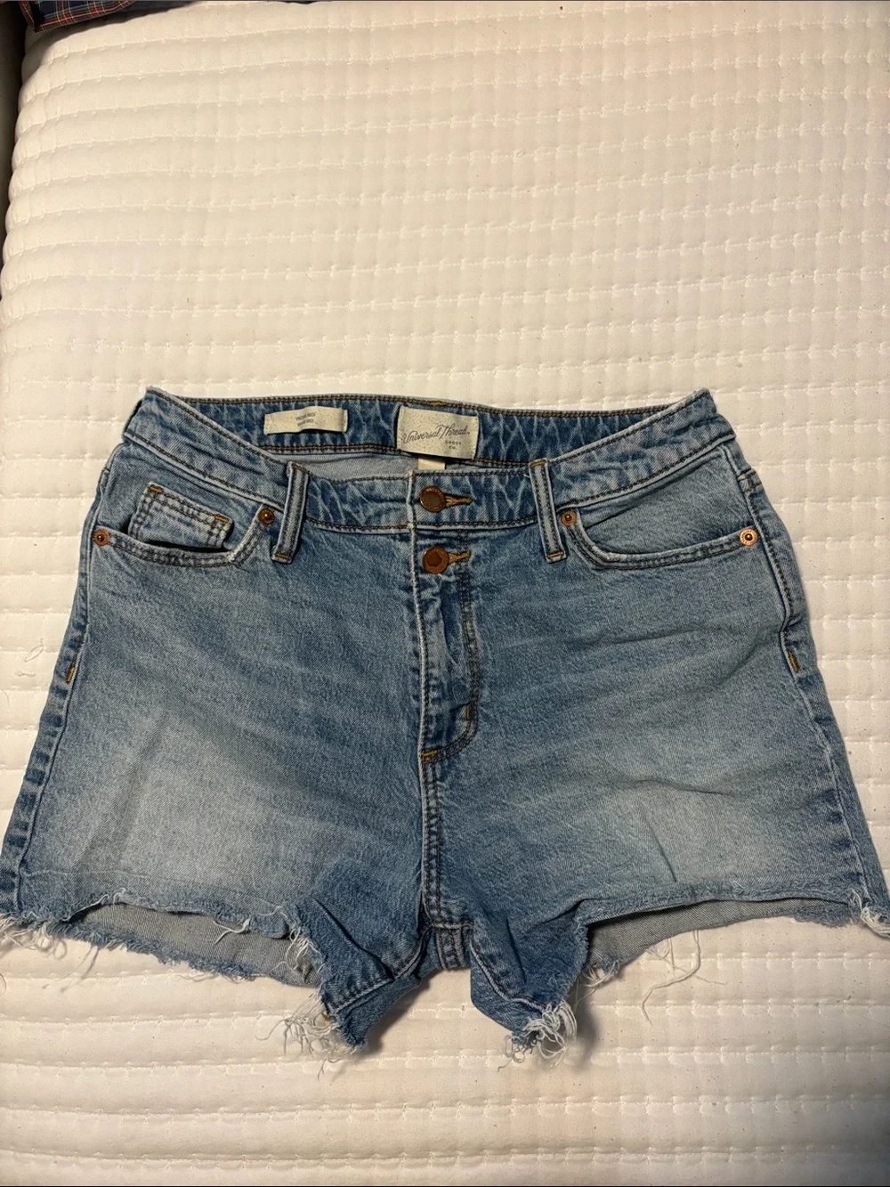 Universal Thread Vintage Midi Light Blue Denim Shorts